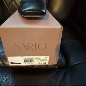 Franco Sarto Women's Flexa Amaya Square Toe Black Sz 9.5